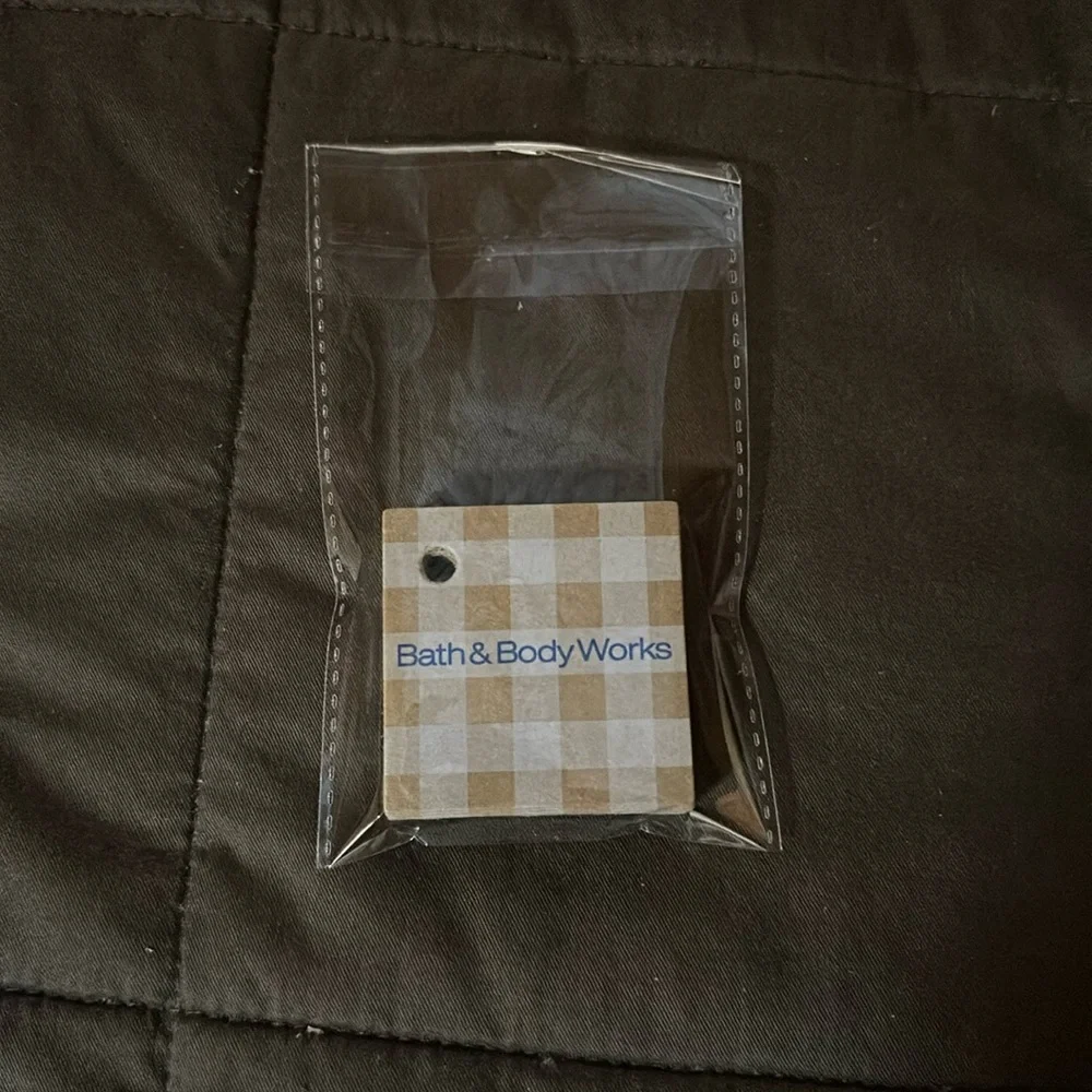 Bath & Body Works Small Cardboard Gingham Gift Tags
